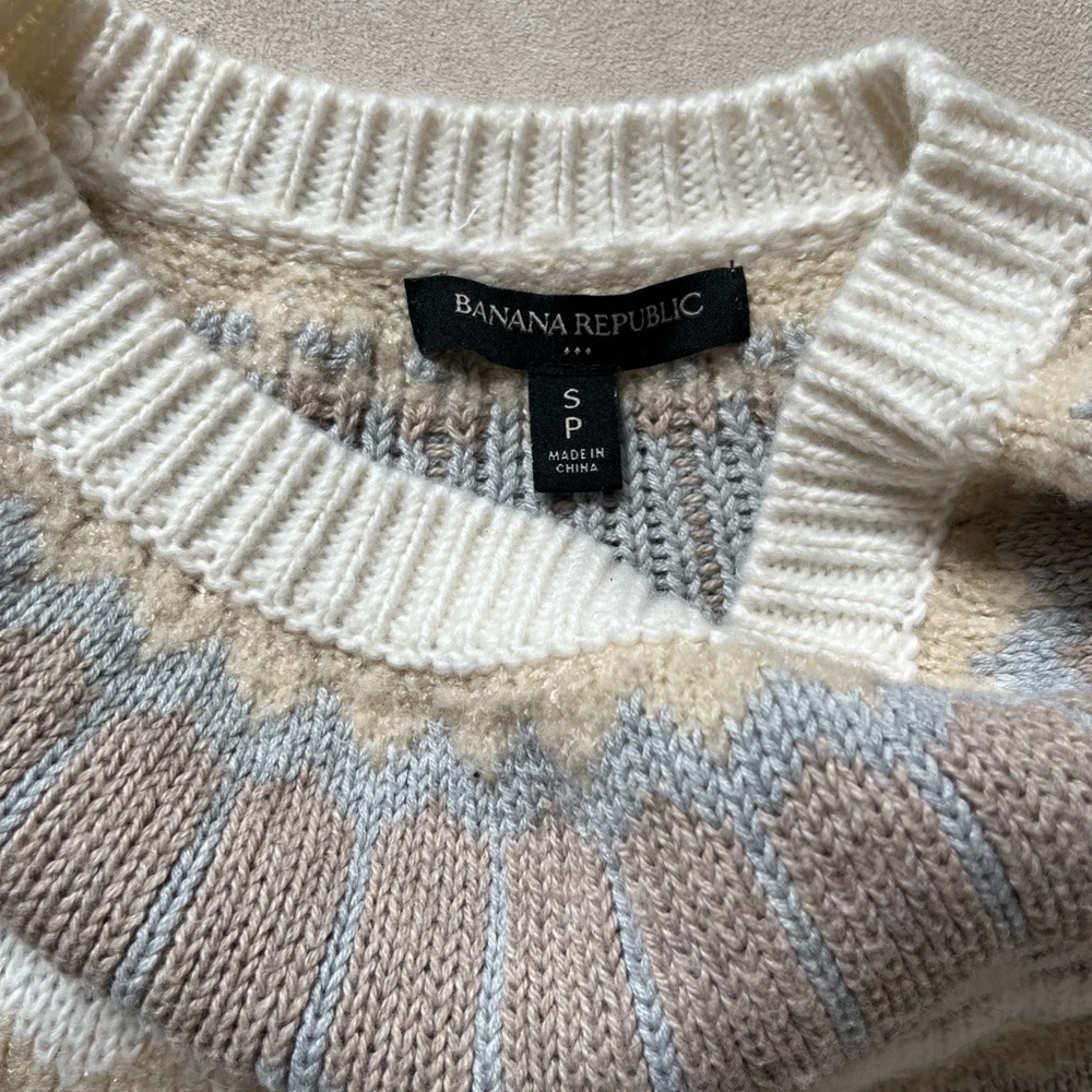 Banana Republic Fair Isle Cotton/Wool Bend - Picture 3 of 4
